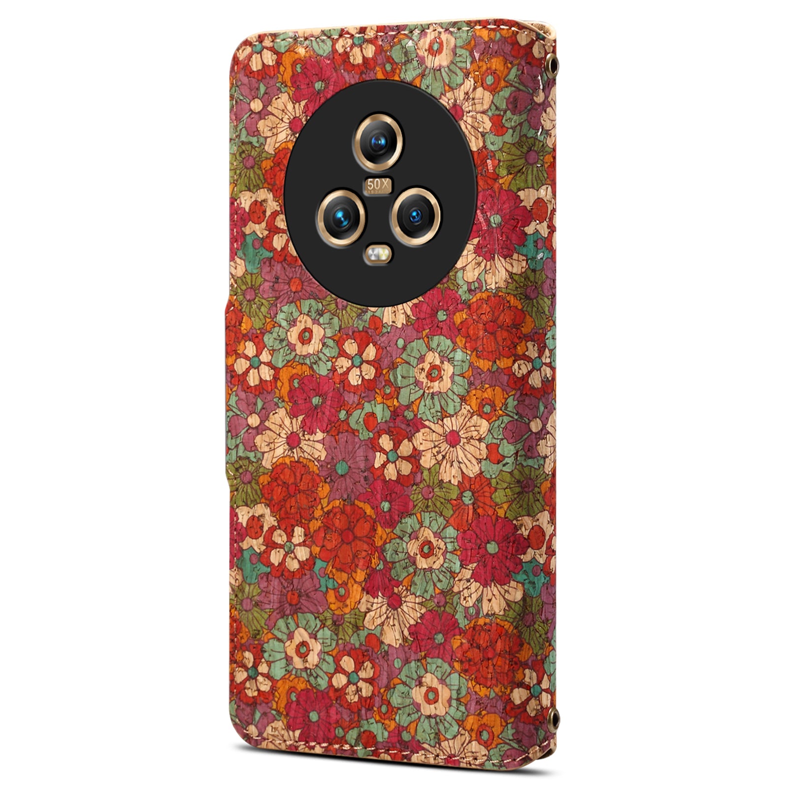 For Honor Magic5 Case Flower Leather Phone Cover with Wallet Card Slots For Honor Magic5 Case Flower Leather Phone Cover with Wallet Card Slots